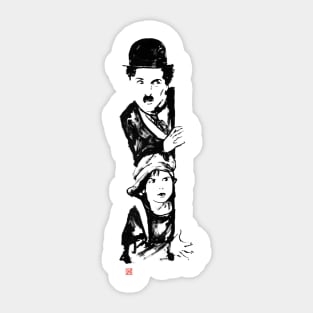 charlie and the kid Sticker